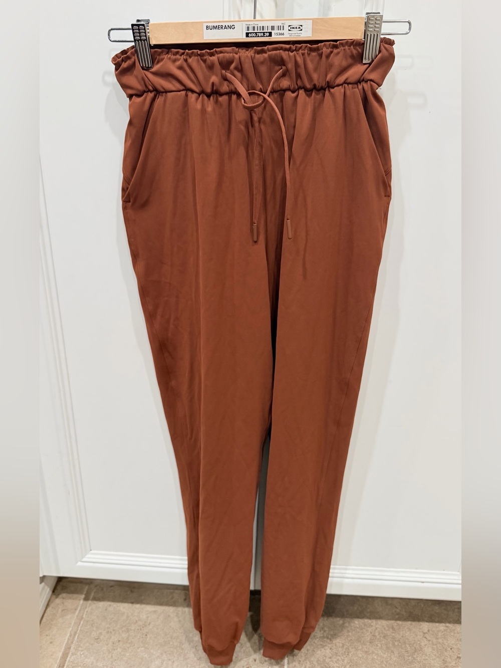 lululemon Rust Drawstring Track Joggers